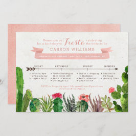 Schemaläggning av Desert Bachelorette Helg Inbjudningar