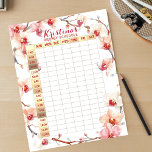 Schemaläggning för elegant Orchds Practical Weekly Anteckningsblock<br><div class="desc">Ordna din vecka med elegans och stil! Anteckningsblocket med veckoschema har ett känsligt motiv för blommigten med mjuk rosa och vita Orchids. Texten är helt och hållet anpassade till kostym som behövs. Med kolumnerna för varje dag och varje timme från 7:00 till 12:00 är det här anteckningsblocket både funktionellt och...</div>