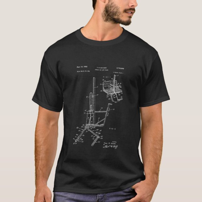 Schematic Of Ski Lift Chair  T Shirt (Framsida)