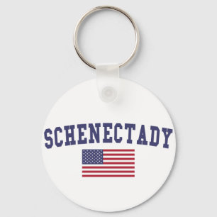 Schenectady US Flagga Nyckelring