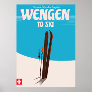 Schengen, Schweiz, Ski Poster