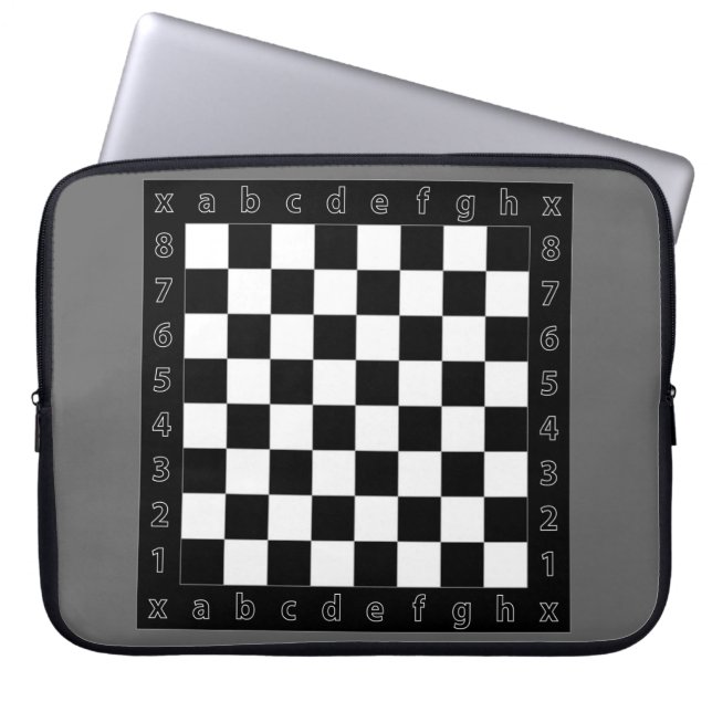 schess bord laptop sleeve (Framsidan)