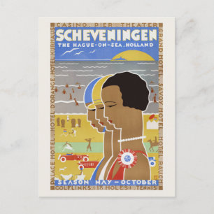 Scheveningen Haag om havet. Holland Vintage Pos Vykort