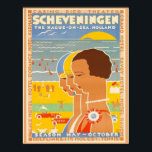 Scheveningen ~ Haag om havet Poster<br><div class="desc">Scheveningen ~ Haag on Sea,  Nederländerna Poster Vintage Art Deco Travel Poster, vintage annonsering poster, resa, konsthändelse, retro, scheviningen, Nederländerna, den hag holland, strandort,  holland, semesterort, strandplats, semesterort, hag, hag, hag, hag, reseaffisch, art, deco, vintage</div>