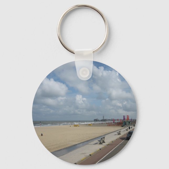 Scheveningen-strand Nyckelring (Framsida)