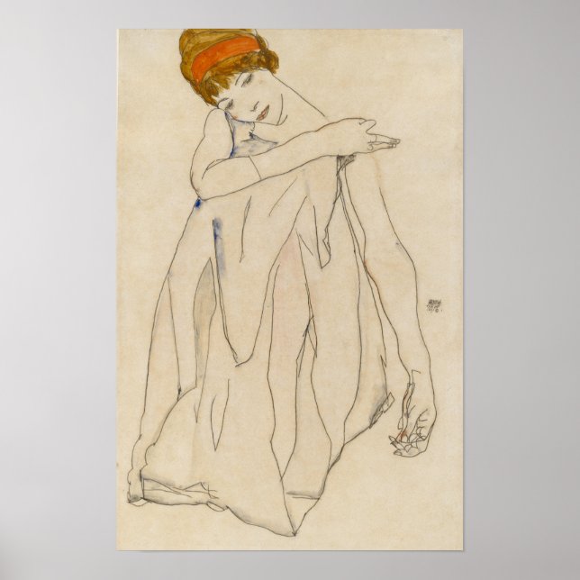 Schiele - Dansare 1913 Poster (Framsidan)
