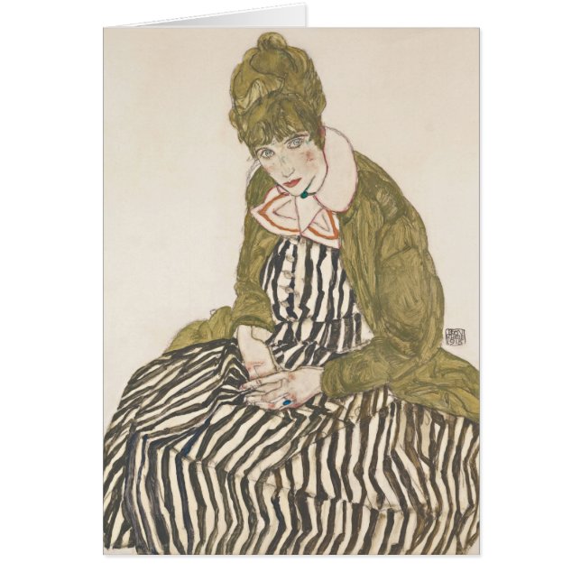 Schiele konst hälsningskort (Framsidan)