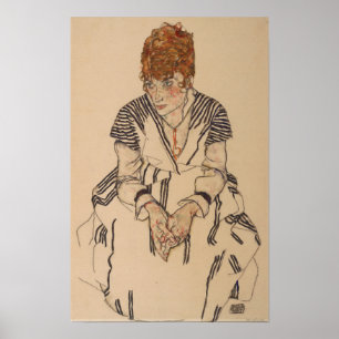 Schiele - Konstnärens svägerska Adele Harms… Poster