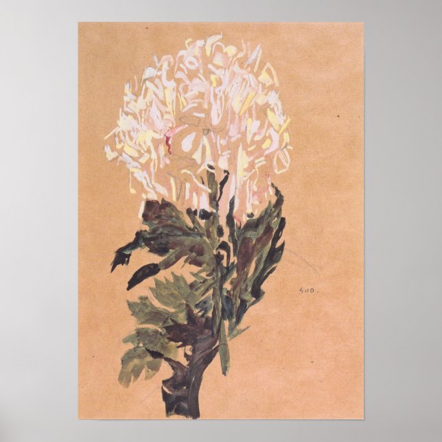 Schiele - Krysantemum 1910 Poster (Framsidan)