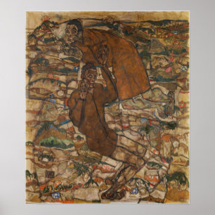 Schiele - Levitation (Blinden) Poster
