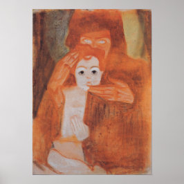 Schiele - Madonna med barn 1908 Poster