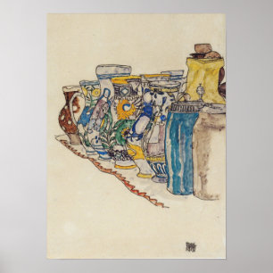 Schiele - målad ärtsaft 1918 poster