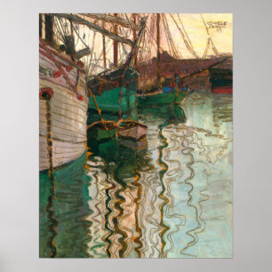 Schiele - Port Trieste Poster
