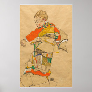 Schiele - Porträtt av ett barn (Anton Peschka Jr.) Poster