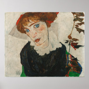 Schiele-Porträtt i Wally Neuzil Poster