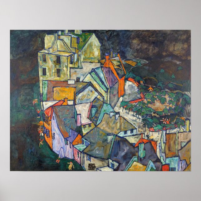 Schiele - Slutet på stan Poster (Framsidan)