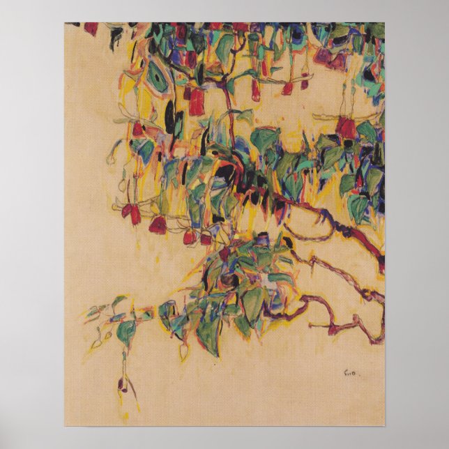 Schiele - Solträd 1910 Poster (Framsidan)
