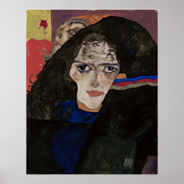 Schiele - Sörjande kvinna Poster (Framsidan)