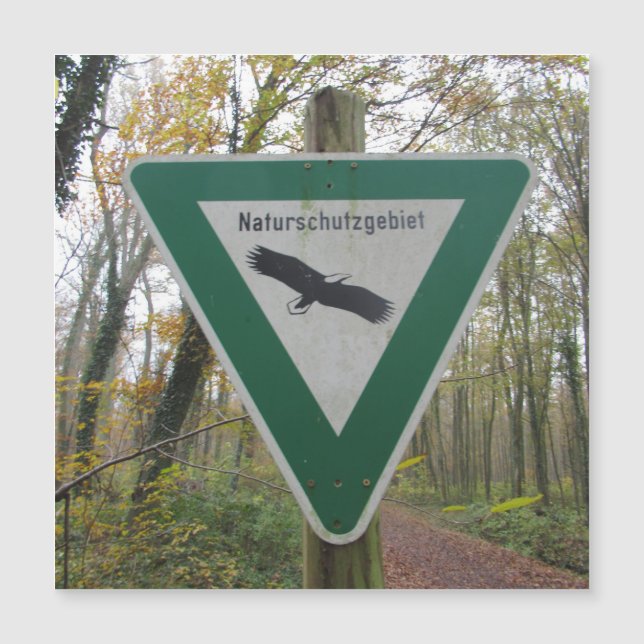 Schild Naturschutzgebiet (Framsida)