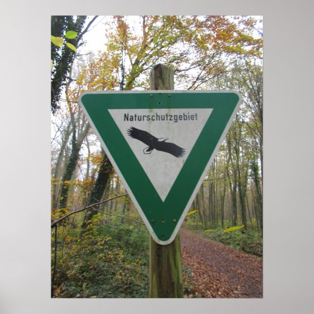 Schild Naturschutzgebiet Poster (Framsidan)