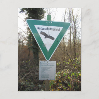 Schild Naturschutzgebiet Vykort
