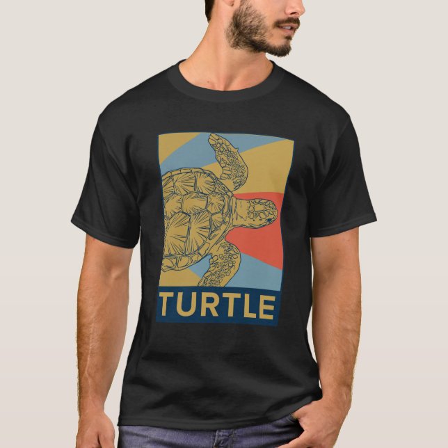 Schildkröte Galapagos T Shirt (Framsida)
