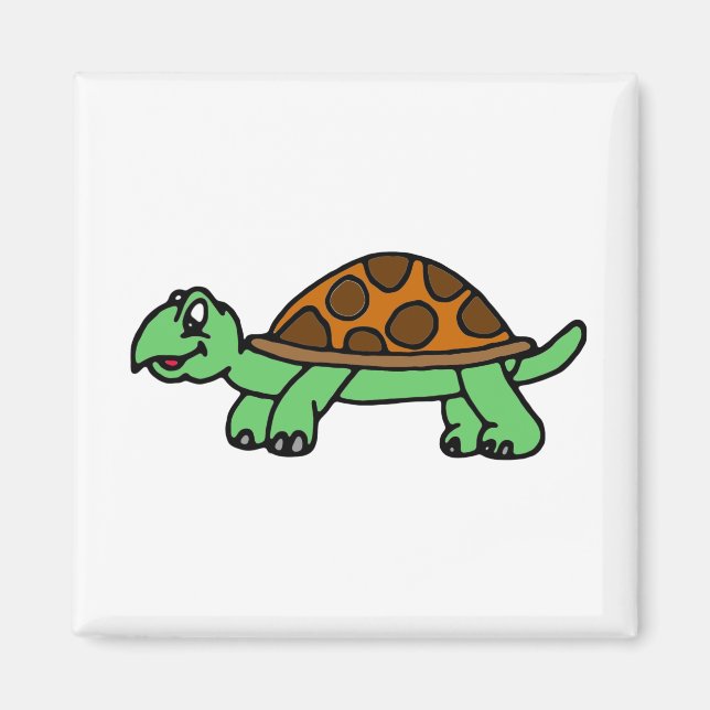 Schildkröte Lustig Magnet (Framsidan)