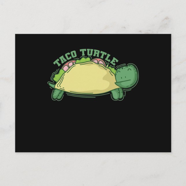 Schildkröte Taco Turtle Vykort (Framsida)