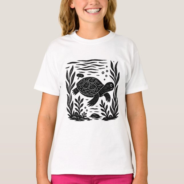 Schildkröte/Turtle T Shirt (Framsida)