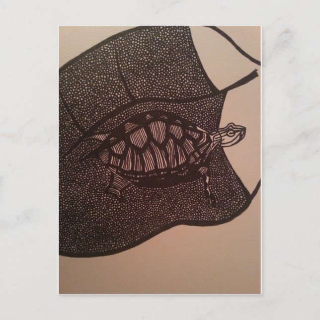 schildpad vykort (Framsida)