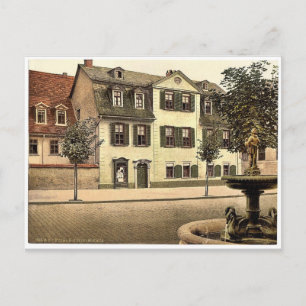Schillers hus, Weimar, Thuringia, Tysklant sällsyn Vykort