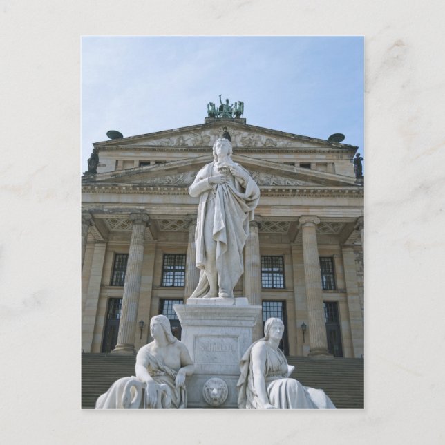 Schillerstaty i Berlin Vykort (Framsida)