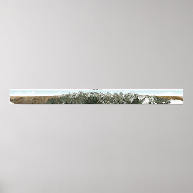 SCHILTHORN Swiss Alpernas Panorama 360° Poster (Framsidan)