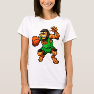 Schimpans Basketbollspelare / Basketboll Apa T Shirt
