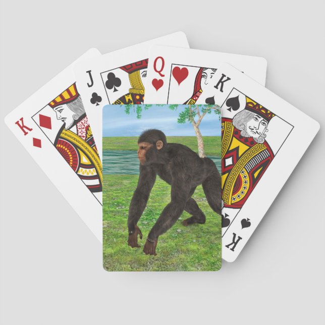 Schimpans Spel Kort (Baksidan)