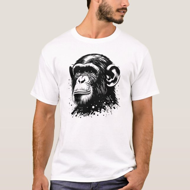 Schimpans T Shirt (Framsida)