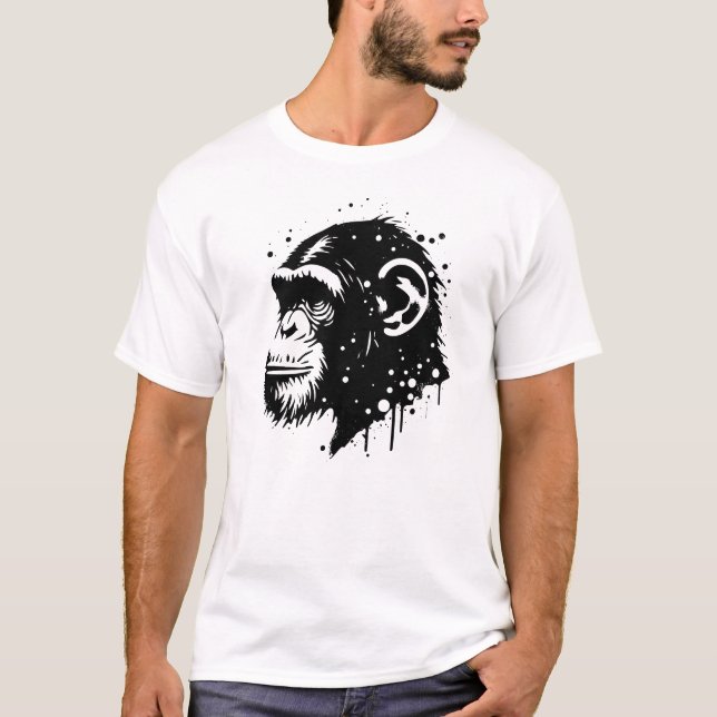 Schimpans T Shirt (Framsida)