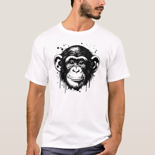 Schimpans T Shirt (Framsida)