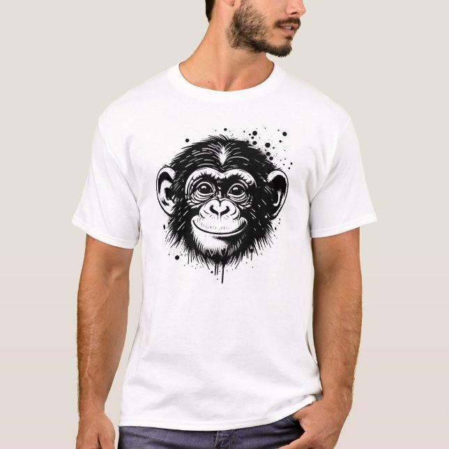 Schimpans T Shirt (Framsida)