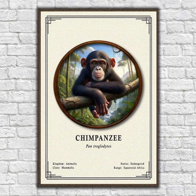 Schimpans Zoologi Serie Poster (Skapare uppladdad)