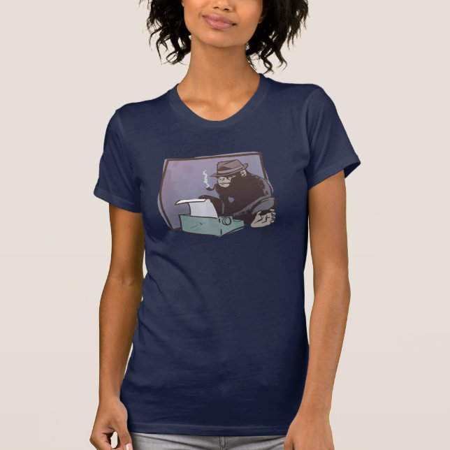 Schimpansen kan stämma skjortan tee shirt (Framsida)