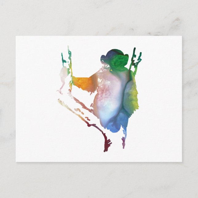 schimpanskonst vykort (Framsida)