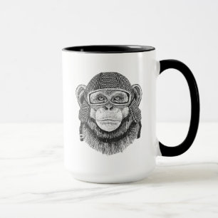 Schimpansmotorcykelryttare Mugg