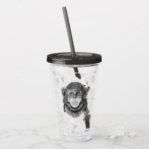 Schimpansmotorcykelryttare Take Away Mugg