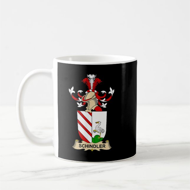 Schindler Jackar Arm Family Crest Kaffemugg (Vänster)