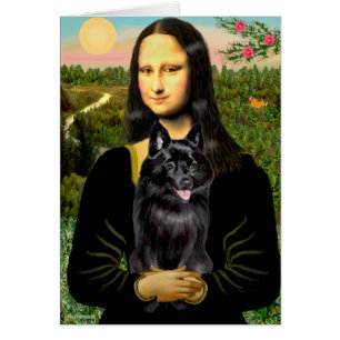 Schipperke 7 - Mona Lisa Hälsningskort