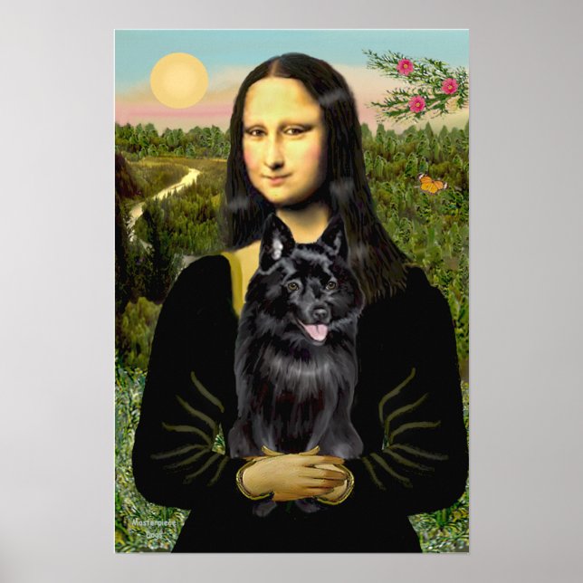 Schipperke 7 - Mona Lisa Poster (Framsidan)
