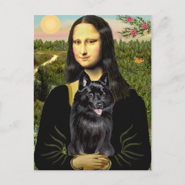 Schipperke 7 - Mona Lisa Vykort (Framsida)
