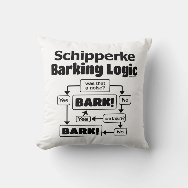 Schipperke Barking Logic Kudde (Framsida)