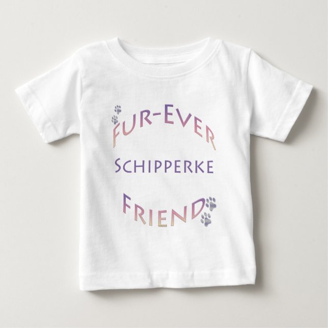 Schipperke Furever Friend Tee Shirt (Framsida)